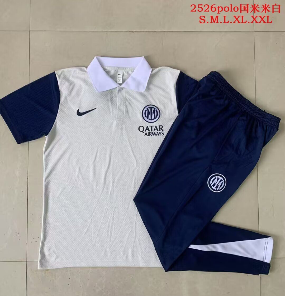 AAA Quality Inter Milan 25/26 Off White Training Kit Jersey